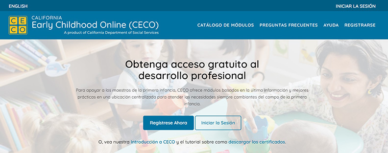 California Early Childhood Online (CECO)
