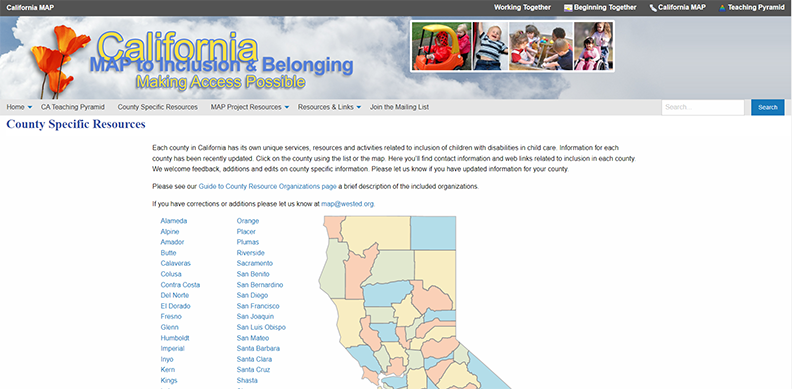 California Map to Inclusion & Belonging