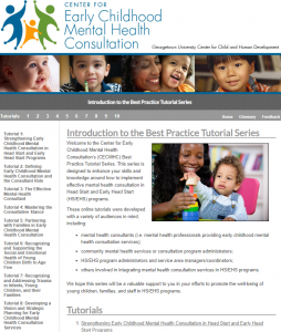 Center for Early Childhood Mental Health Consultation Best Practice Tutorials