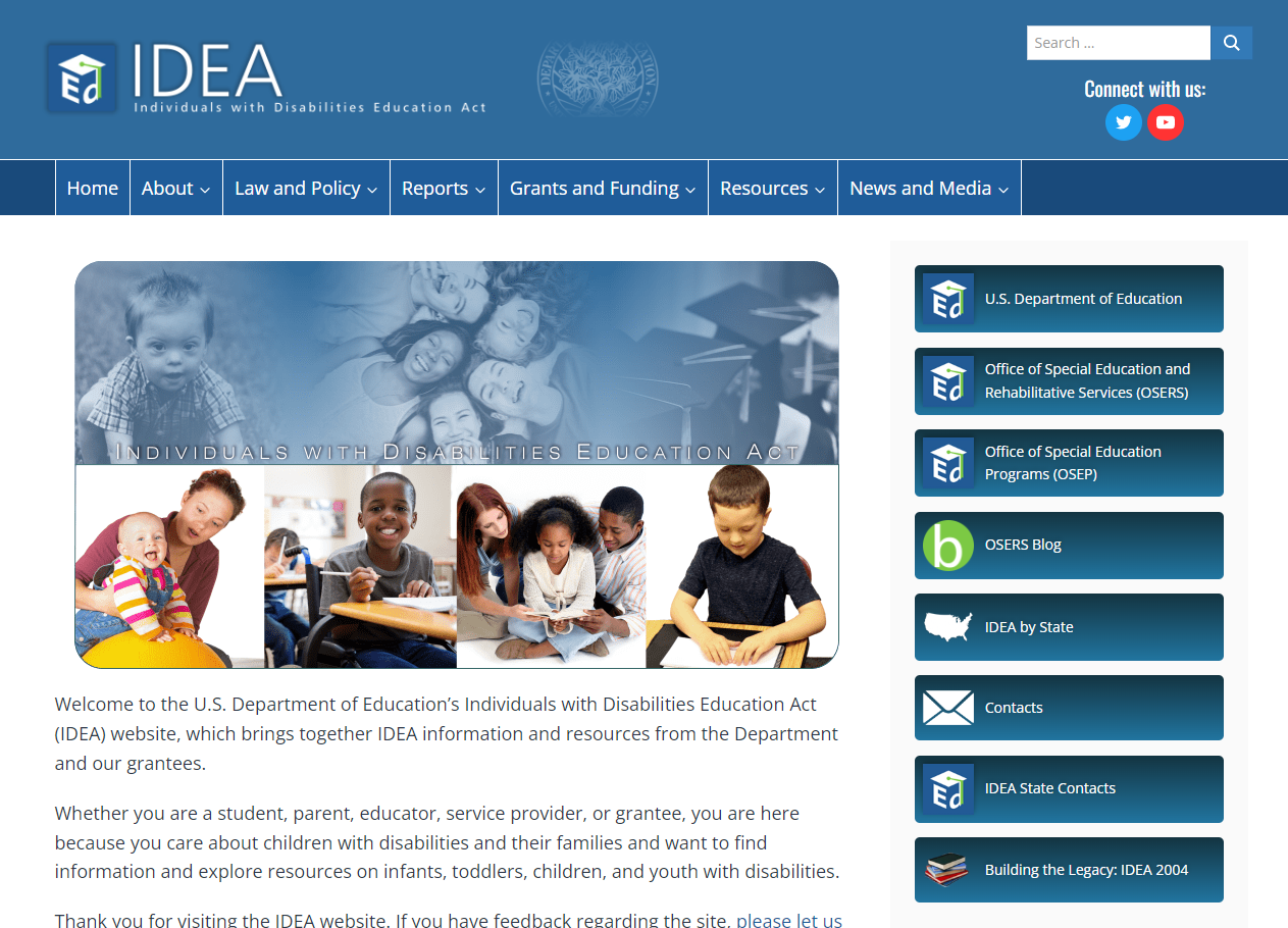 Individuals with Disabilities in Education Act (IDEA)